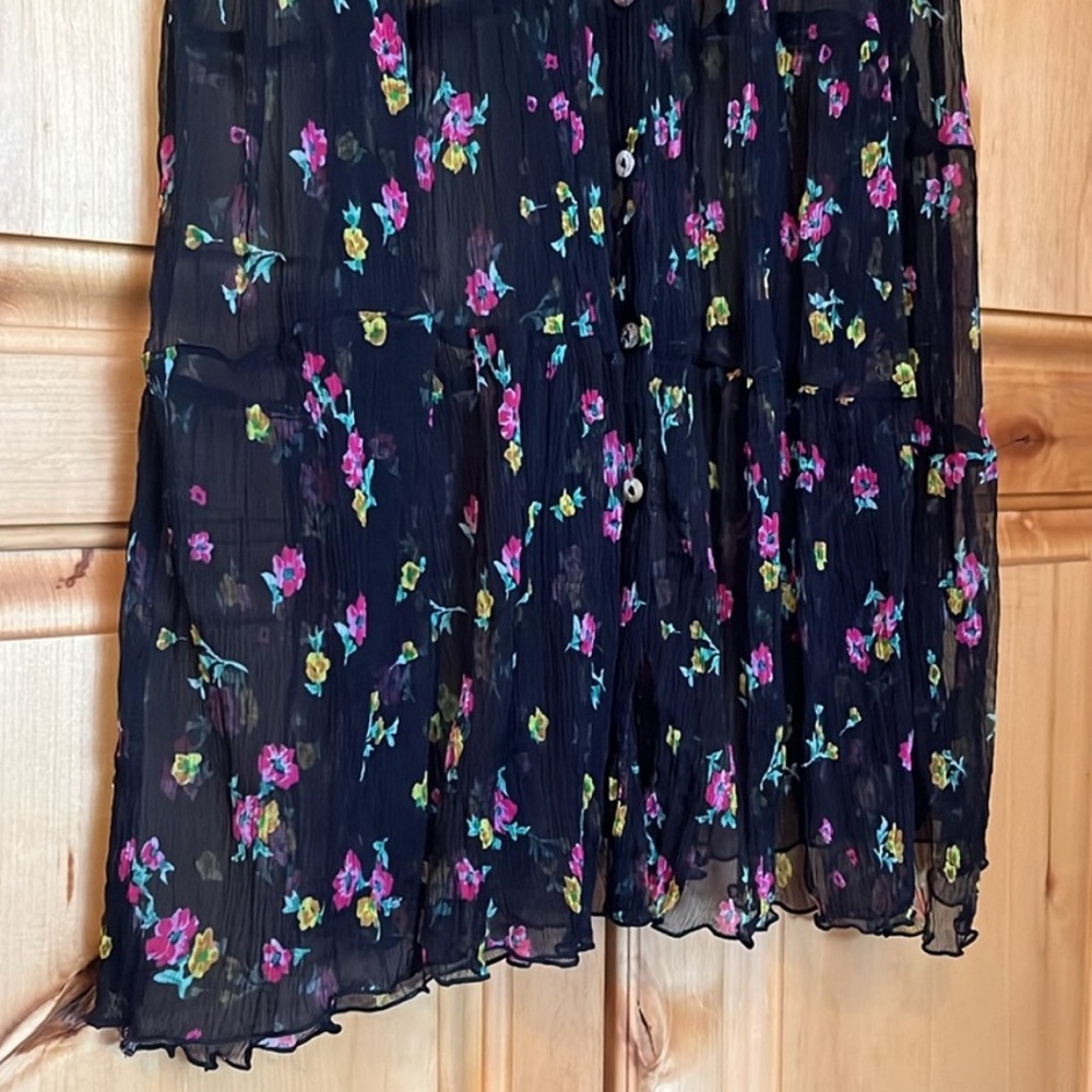 Johnny Was Natalia Sheer Tiered Mini Dress - Picture 7 of 11